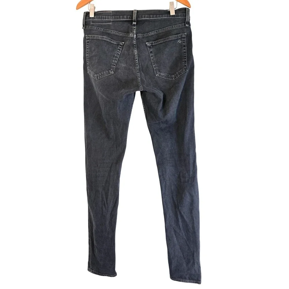Rag & Bone Mens Extra Slim Fit 1 Jeans Minna Faded Black‎ M1224K610MIN Size 31